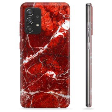Samsung Galaxy A52 5G, Galaxy A52s TPU-deksel Rød Marmor