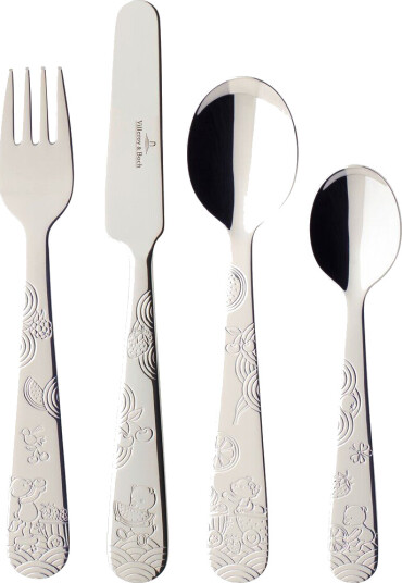 Villeroy & Boch Hungry as a Bear barnebestikk 4 deler Rustfritt stål