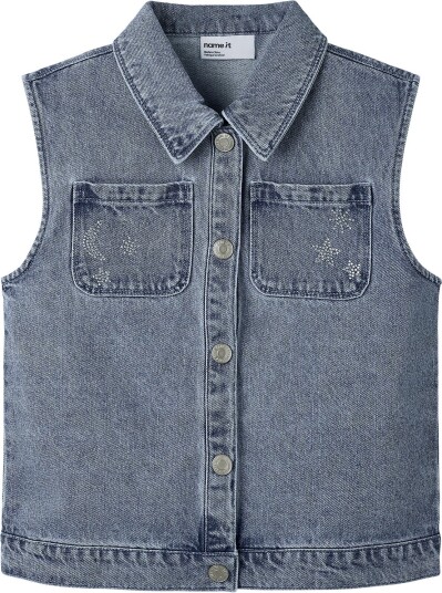 Name It Nkfannie Dnm Vest 3388 Im Blue 164