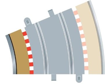 Scalextric C8281 - Borders Radius 3 inner - 4stk