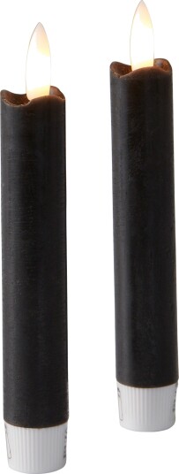 Jotex Antikklys Led 15 Cm 2pk Svart FLAMME 1691521010
