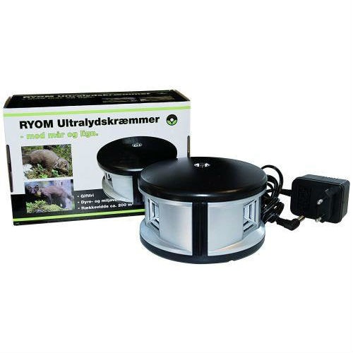 Ryom Ultrasonic skremmer 230V opp til 200 m² Ryom Ultrasonic skremmer 230V opp til 200 m²