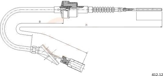 Clutchkabel COFLE 412.12 Clutchkabel COFLE 412.12