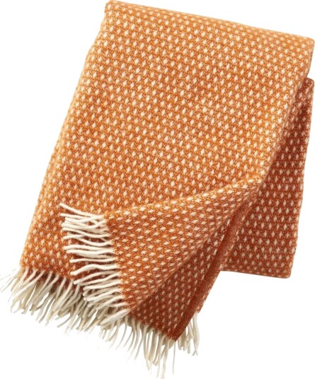 Klippan Yllefabrik Knut pledd ull orange Klippan Yllefabrik Knut pledd ull orange