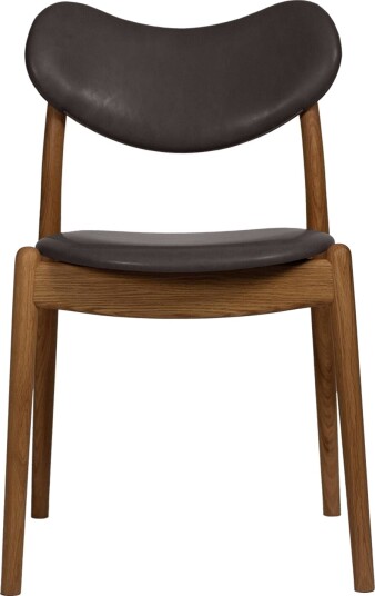 Ro Collection Hybrid Spisestol Trukket Oljet Eik/mørkebrunt Skinn Ro Collection Hybrid Spisestol Trukket Oljet Eik/mørkebrunt Skinn