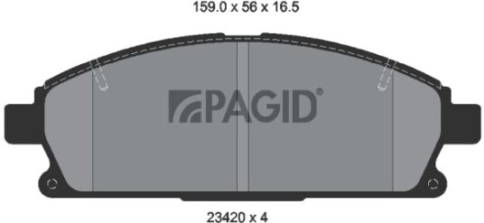 PAGID T2411N Bremseklosser PAGID T2411N Bremseklosser