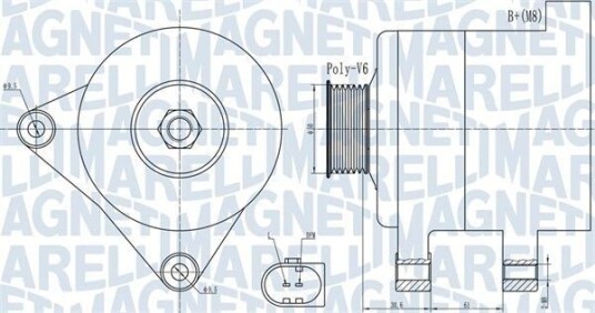 Dynamo MAGNETI MARELLI 063731985010