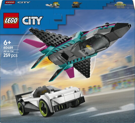 Lego Jetfly Mot Racerbil 60489 Black One Size
