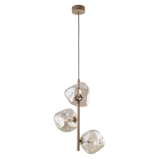 Lava takpendel 3 lys Beige