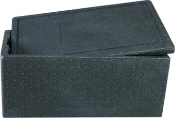 Thermobox 40 Ltr 595X385x240 Cm Med Lokk Eps Grey,5 Stk/Crt