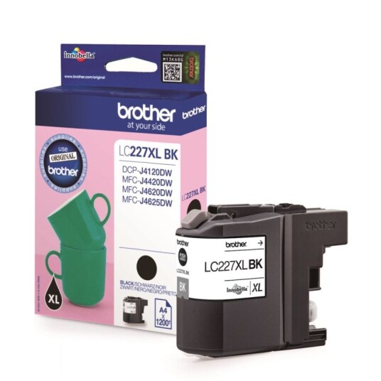 Brother LC227 XL BK blekkpatron - Original - Svart 24 ml