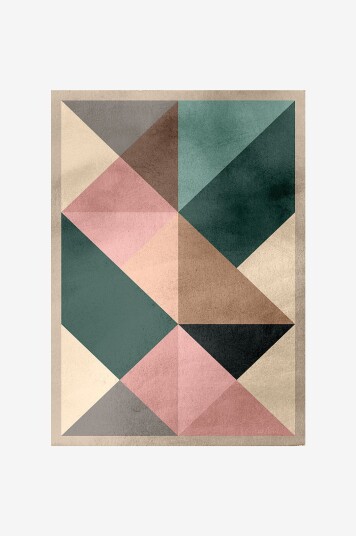 Malerifabrikken   Poster Triangle 2   Flerfarget