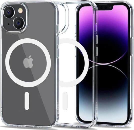 Tech-Protect FlexAir Hybrid MagSafe iPhone 14-etui Gjennomsiktig