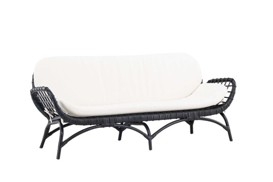 Venture Design Moana 2-seters sofa Svart 180 x 67 cm Svart