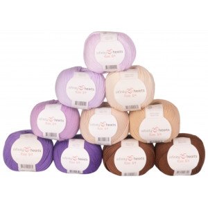 Infinity Hearts Rose 8/4 Garnpakke 28 Brune og Lilla nyanser 10 stk Brun og Lilla nuancer Infinity Hearts Rose 8/4 Garnpakke 28 Brune og Lilla nyanser 10 stk Brun og Lilla nuancer
