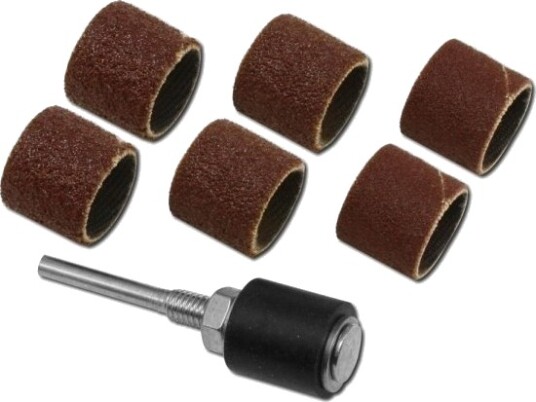 Donau Elektronik Slipeskjesett Med Slipeskaft Ø 13 Mm 6 Stk