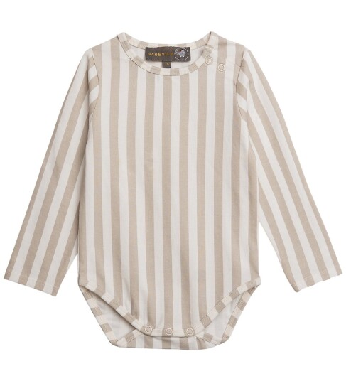 Hanevild Body I/e Striped Summer Sand Hanevild 68 Langermet Body Beige Hvit 62