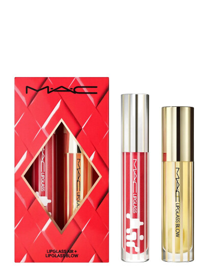 MAC Blowing Air Kisses Glossy Lip Duo - Red - ONE SIZE