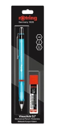 Rotring VISUCLICK 0.7 mm 1+1-Blister Assorted colors/Soft leads Rotring VISUCLICK 0.7 mm 1+1-Blister Assorted colors/Soft leads