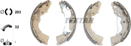 Bremsesko sett TEXTAR 91068900 Bremsesko sett TEXTAR 91068900