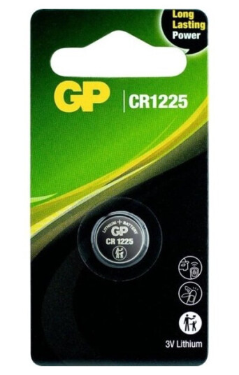 Gp CR1225 Litium Knapcellebatteri 3V 62mAh - 1 stk