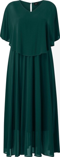 Zizzi Maxikjole mAgnes 1/2 Maxi Dress Grønn