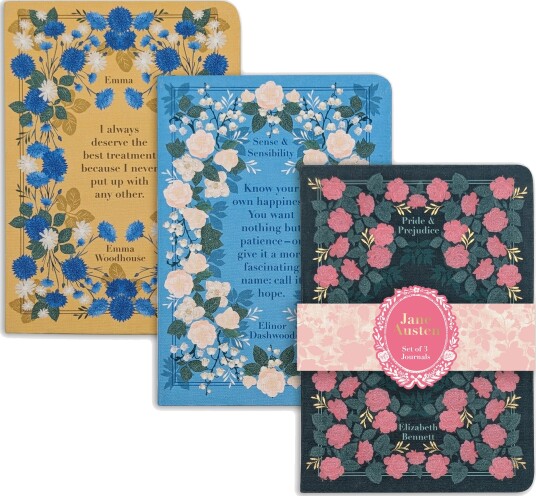Portico Designs Notatbok B6 Pride & Prejudice 3pk