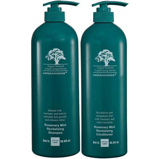 Arganmidas Rosemary Mint Revitalizing Bundle Shampoo 1000 ml & Conditi