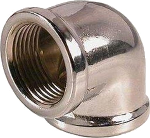 5 stk 3/4'' vinkel 90° m/m chrome 3/4 inch