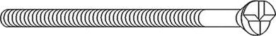 Assa 464586100011 Enveisskrue Blankkrom Lengde: 65 mm