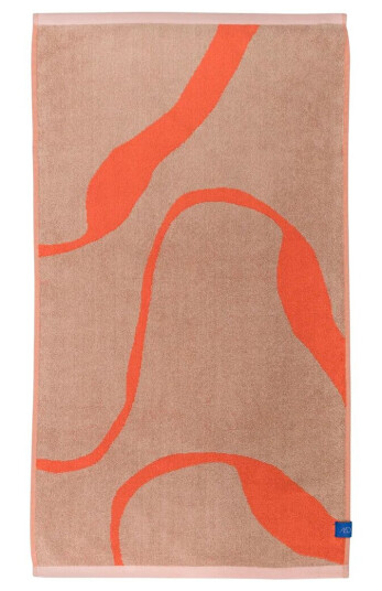 Mette Ditmer Nova Arte badehåndkle 70 x 133 cm Latte-orange Mette Ditmer Nova Arte badehåndkle 70 x 133 cm Latte-orange