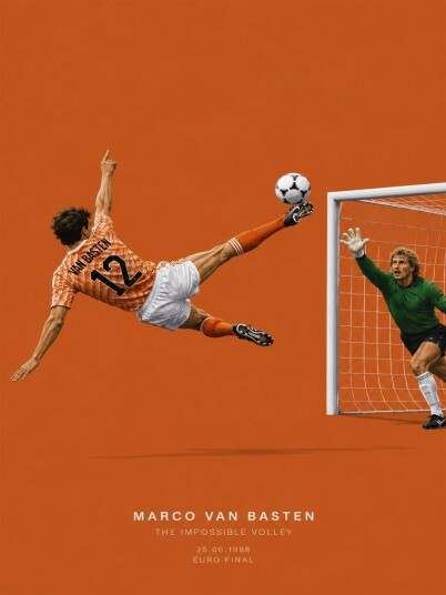 Poster Marco Van Basten Volley