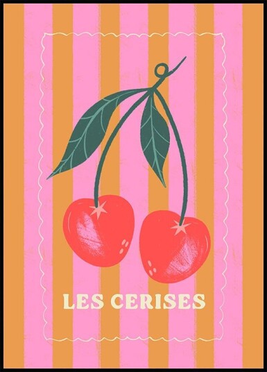 Les Cerises Poster Plakat / 50x70cm
