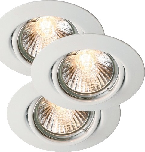 Nordlux Triton downlight 3 stk hvid