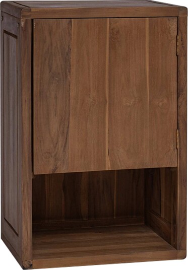 vidaXL Baderomsside skap Naturlig 45 x 30 x 70 cm Massivt Teaktre