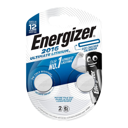 Energizer Ultimate Lithium CR2016 2pk Energizer Ultimate Lithium CR2016 2pk