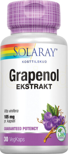 Solaray Grapenol - 100 mg - 30 Kapslar