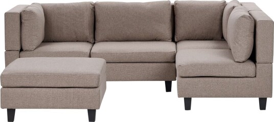 Buck Modulsofa 4 seter   Brun/Svart