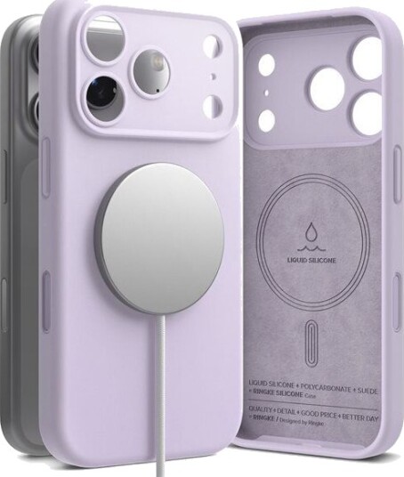 Ringke iPhone 17 Pro MagSafe Deksel - Lys Lilla Silikon