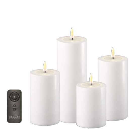 Deluxehomeart LED kubbelys 4 stk hvit Deluxehomeart LED kubbelys 4 stk hvit