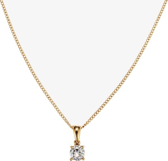 By Jolima Evita Crystal Necklace   GOLD   One Size