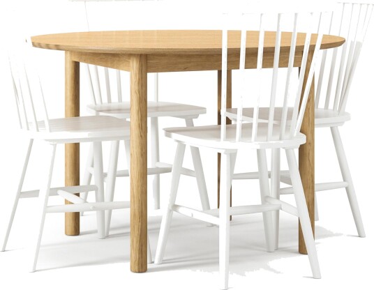Department Wood spisebordsett eik/ Hvit
