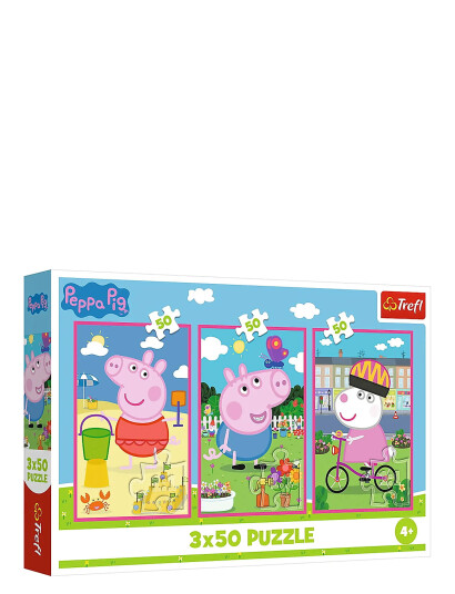 Trefl Pappussel Trefl 3X50 Bitar Peppa Pig - Pink - ONE SIZE Trefl Pappussel Trefl 3X50 Bitar Peppa Pig - Pink - ONE SIZE