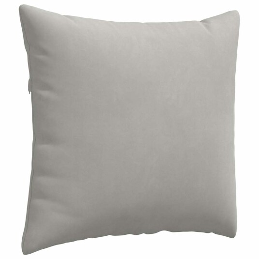 Sofaputer 2 pcs Lysegrå 45 x 45 cm stoff