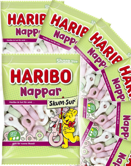 12 stk Haribo Sure Skum Smokker 120 gram Hel Eske 12 stk Haribo Sure Skum Smokker 120 gram Hel Eske