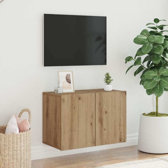 Vegghengt TV benk artisan eik 60x30x41 cm Vegghengt TV benk artisan eik 60x30x41 cm