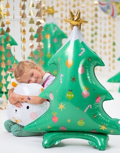 PartyDeco Folieballong Stående Juletre