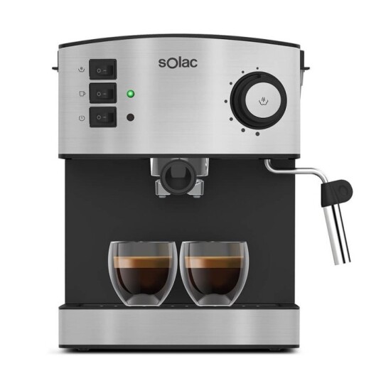 Solac Taste Classic M80 Espressomaskin 20 Bar Rustfritt Stål Solac Taste Classic M80 Espressomaskin 20 Bar Rustfritt Stål