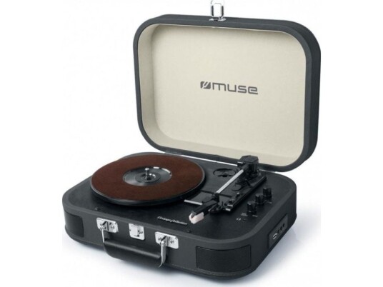 Muse MT-201 DG Halvautomatisk Platespiller Sort med USB og Bluetooth