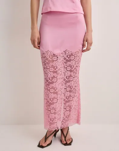 Nelly - Rosa - Satin Lace Skirt